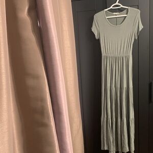 Olivia Rae Light Gray Maxi Dress